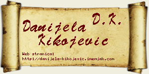 Danijela Kikojević vizit kartica